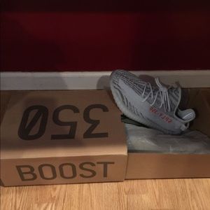 Yeezys blue tint